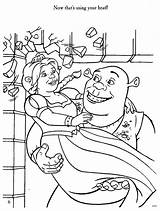 Coloring Shrek Pages Colouring Sheets Wedding Funny Popular Library Choose Board Comments Coloringhome sketch template
