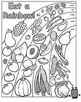 Coloring Healthy Food Pages Health Rainbow Preschool Worksheets Kids Eat Nutrition Printable Activities Chain Foods Sheets Eating Colouring Color Worksheet sketch template