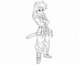 Yamcha sketch template