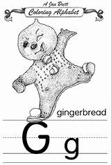 Coloring Gingerbread Alphabet Traditional Pages Janbrett Printable Jan Baby Click Brett Subscription Downloads sketch template