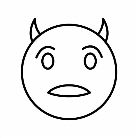 devil emoji smile icon   iconfinder