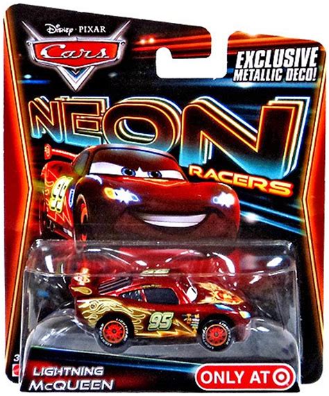 Disney Pixar Cars Neon Racers Lightning Mcqueen Exclusive 155 Diecast