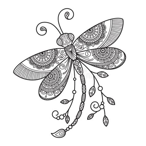 dragonfly mandala coloring pages adult coloring pages