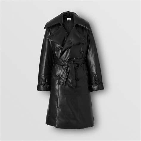burberry black lambskin down filled oversized trench coat 8 500