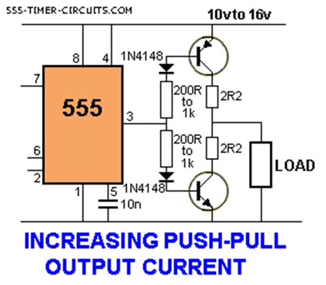 increasing output push pull current circuit