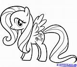 Pony Fluttershy sketch template