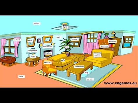 living room furniture vocabulary learn english vocabulary youtube