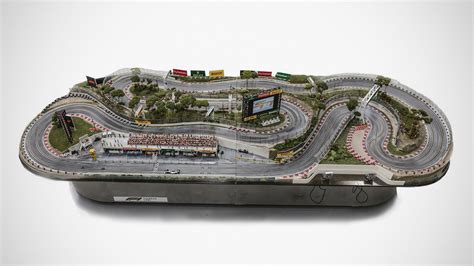 insanely detailed  commissioned slot car racetrack