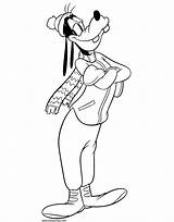 Goofy Coloring Pages Disneyclips Disney Dressed Cold Weather Funstuff sketch template