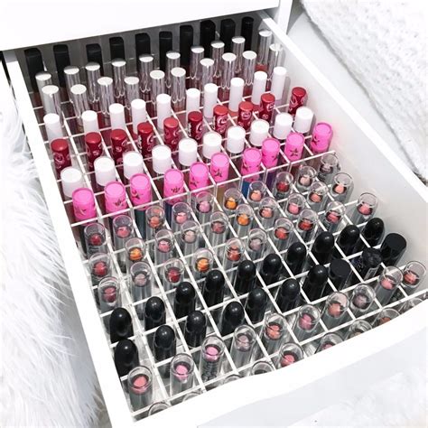 2018 Aila Lip Divider For Your Ikea Alex 9 And 5 Drawers Makeup Storage