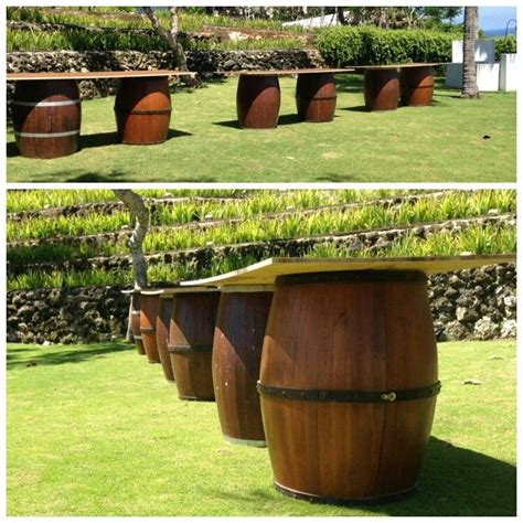 food display  barrel set  barrel sets   khayangan villa  pecatu bali indonesia