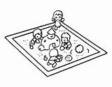 Sandpit Coloring Coloringcrew sketch template