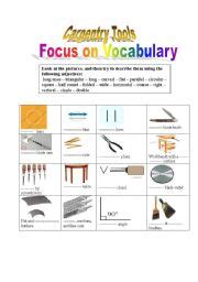 carpentry tools technical english esl worksheet