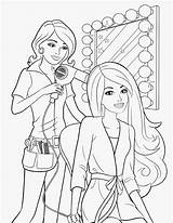 Coloring Hairdresser Coloringbay Pages Hair sketch template