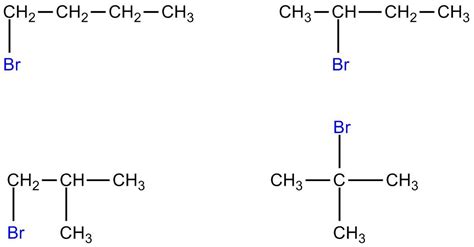 constitutional isomers with the molecular formula c4h9br