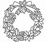 Garland Coloring Pages Christmas Getcolorings sketch template