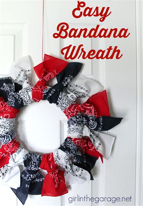 easy bandana wreath patriotic inspiration