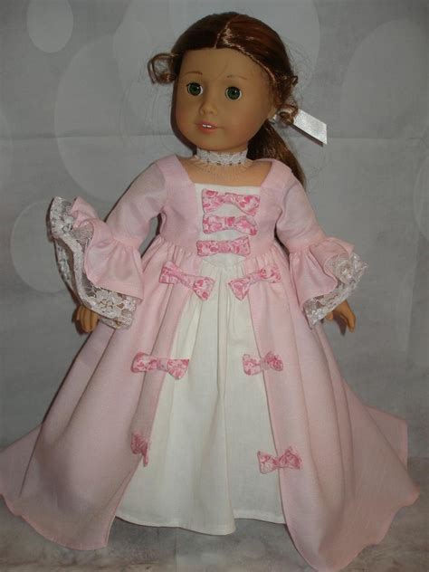 handmade marie antoinette colonial gown for 18 dolls etsy girl doll