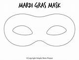 Masquerade Gras sketch template