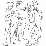 Bibi Ausmalen Pferde sketch template