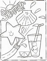 Coloring Summer Pages Preschoolers Color Getcolorings sketch template