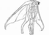 Godzilla Demons Mutant Colorluna Lineart Mothra Sketsa Mewarnai Kaiju sketch template
