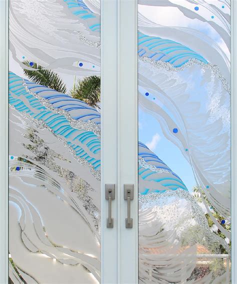 etched glass windows sandblasted glass panels for doors and shower