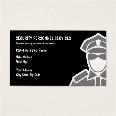 security services business cards zazzlecom