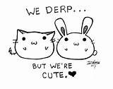 Derp Pages Coloring Duo Deviantart Kawaii Derpy Template Face Cute Sketch sketch template