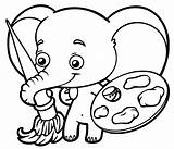 Elefante Pintar Comofazeremcasa sketch template