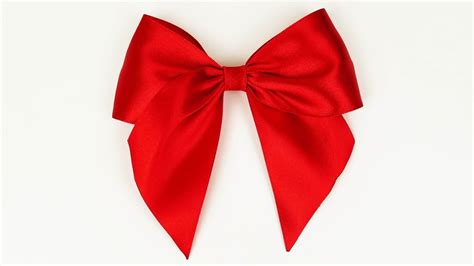 bow  easy ribbon bow tutorial  diy youtube