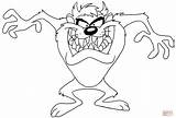 Taz Coloring Pages Devil Looney Tunes Tazmanian Drawing Printable Cartoon Colouring Supercoloring Kids Characters Print Cartoons Version sketch template