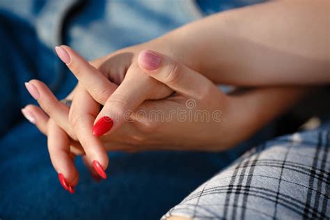 Woman S Hand Expressing Success Stock Image Image Of Stretched Okay