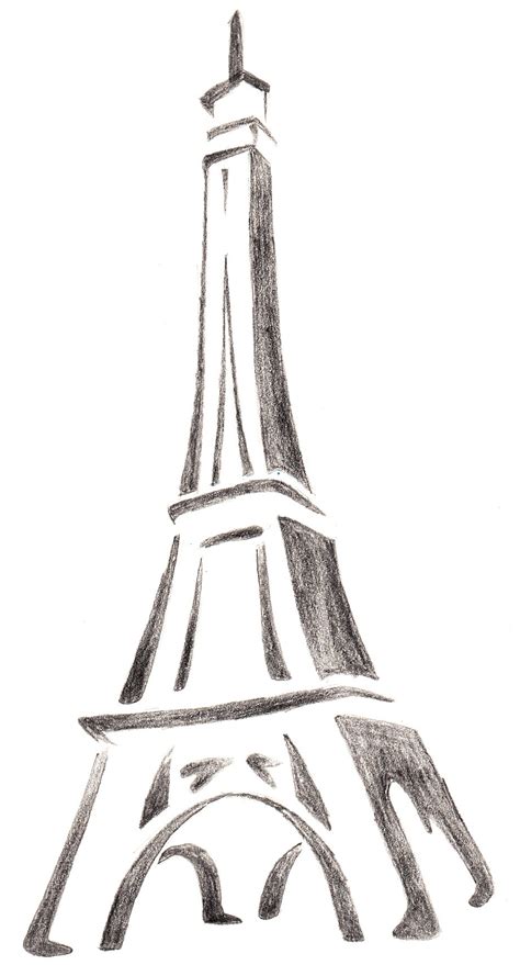 eiffel tower simple sketch  paintingvalleycom explore collection