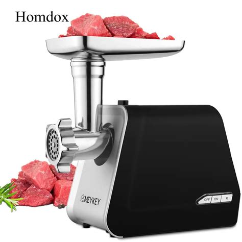 homdox eu  plug  meat grinder  metal electric meat grinder rated black strong safe