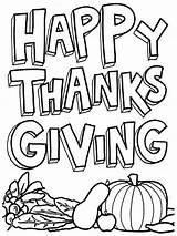 Thanksgiving Printable Coloring Pages Happy Cute Drawing Adults Color Getdrawings Print Clipartmag Getcolorings sketch template
