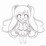 Miku Hatsune Coloring Pages Getcolorings sketch template