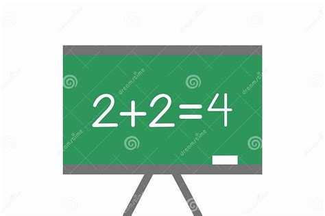 toevoeging van eenvoudige getallen  de wiskunde stock illustratie illustration  raad