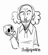 Shakespeare William sketch template
