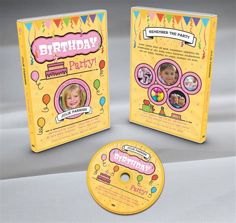 kids birthday party dvd covers volume  kids birthday party party