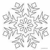 Coloring Snowflake Pages Getdrawings Simple sketch template