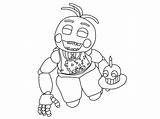 Fnaf Coloring Pages sketch template