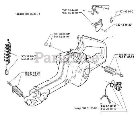 Husqvarna 345 Epa Husqvarna Chainsaw 1999 09 Tank Assembly Parts