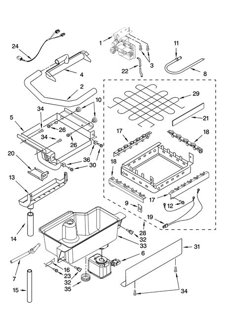 kenmore ice maker parts diagram general wiring diagram