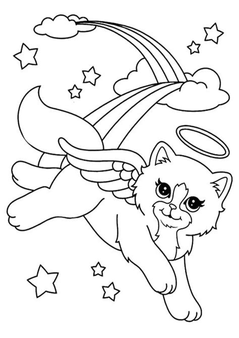 coloring pages unicorn cat  explore   printable