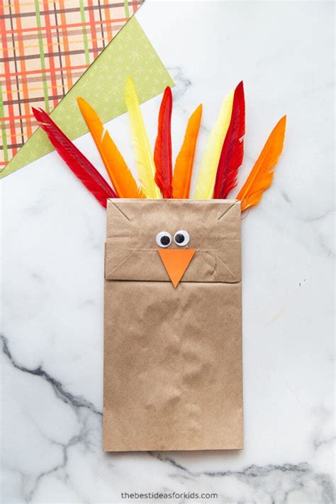 details    turkey paper bag puppet  induhocakina
