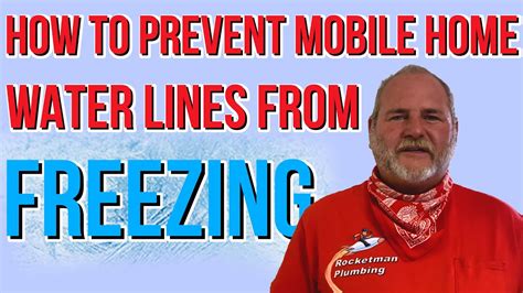 prevent mobile home water lines  freezing youtube