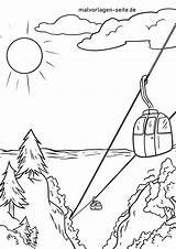 Seilbahn Berge Ferien Malvorlage Gondel Verwandt Malvorlagen Kinderbilder sketch template