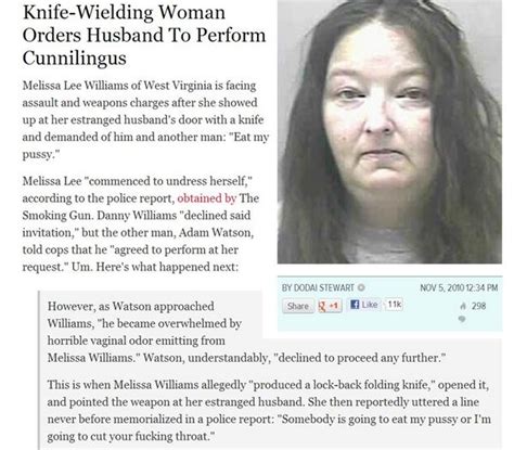 woman demands her husband perform cunnilingus oral sex on her at knife point funny pictures