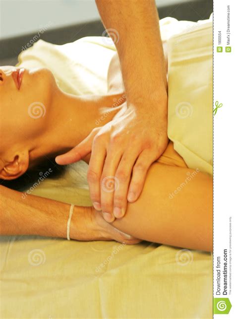 massage therapist giving a massage stock images image 1800554